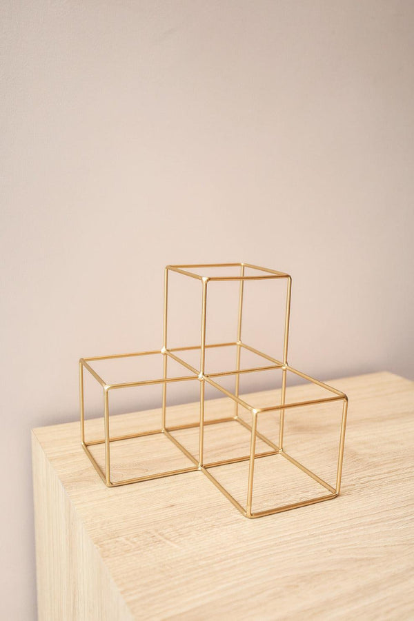 ESCULTURA CUBO MINIMALISTA - Cactos da Maricota